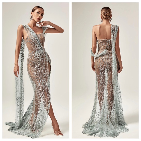 Fairy Dust Sparkle Glitter Dress: Silver - Picture 3 of 13